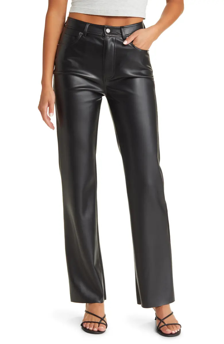 Josie Faux Leather Five Pocket Pants | Nordstrom