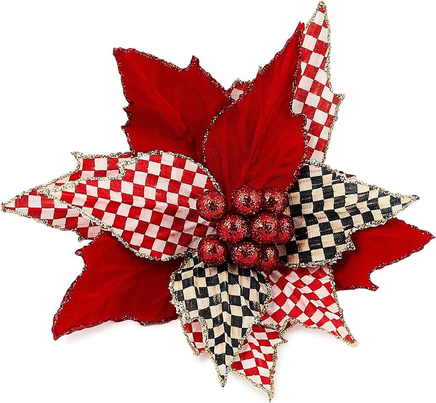 MACKENZIE-CHILDS Fabric Poinsettia Clip, Check It Out | Amazon (US)