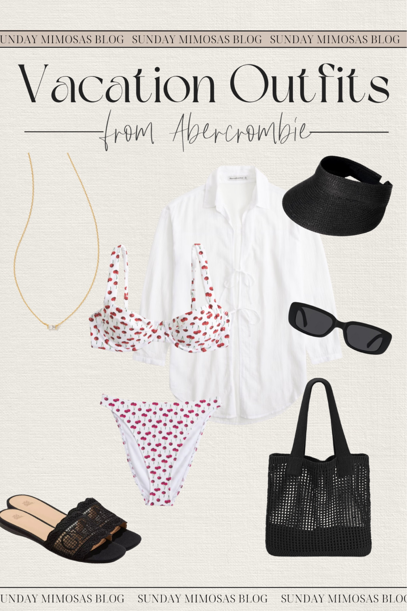 Cherry Coded 🍒 Vacation outfit ideas & resort wear from Abercrombie 🏝️

This cherry swimsuit and tie bow swim cover up are perfect for your next beach vacation or spring break trip!

The new Spring sandals this year are so cute too! I’ll link a few more vacation outfits and swimwear below! 🌊👙

#LTKSwim #LTKStyleTip #LTKSeasonal