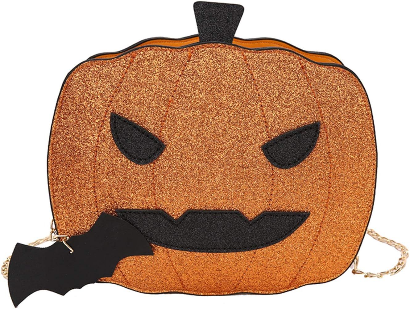Women Pumpkin Shoulder Bag Novelty Devil Crossbody Purse Fashion Halloween Trick or Treat Purses ... | Amazon (US)