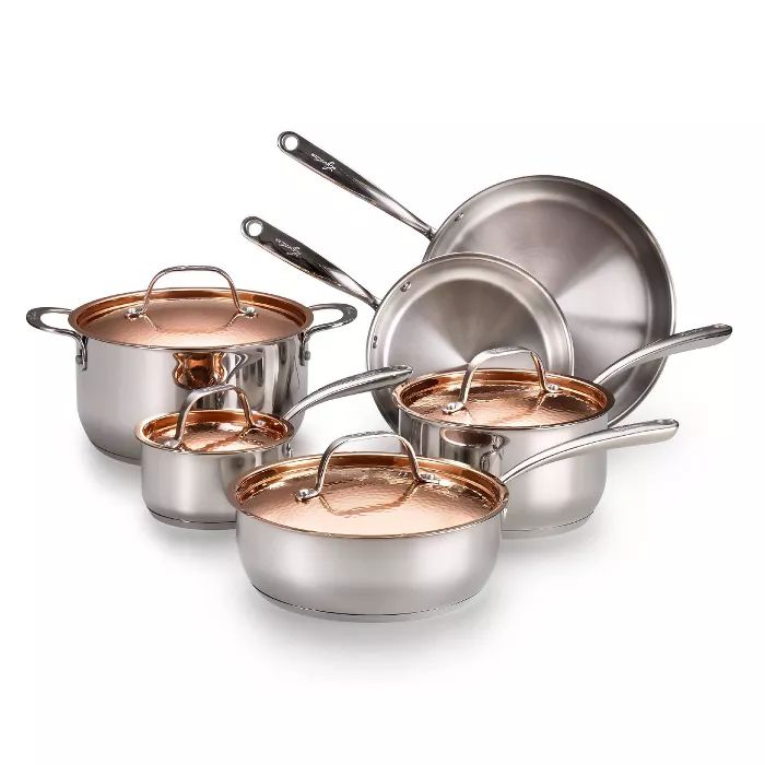 Lagostina Copper Elegance 10pc Cookware Set | Target