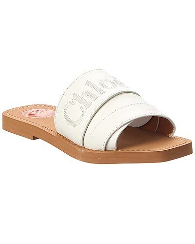 Woody Leather Slide | Gilt