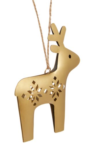 CANVAS Gold Collection Metal Deer Ornament, 4-in | Canadian Tire