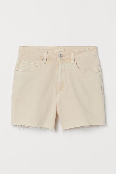 Denim shorts High Waist | H&M (UK, MY, IN, SG, PH, TW, HK)