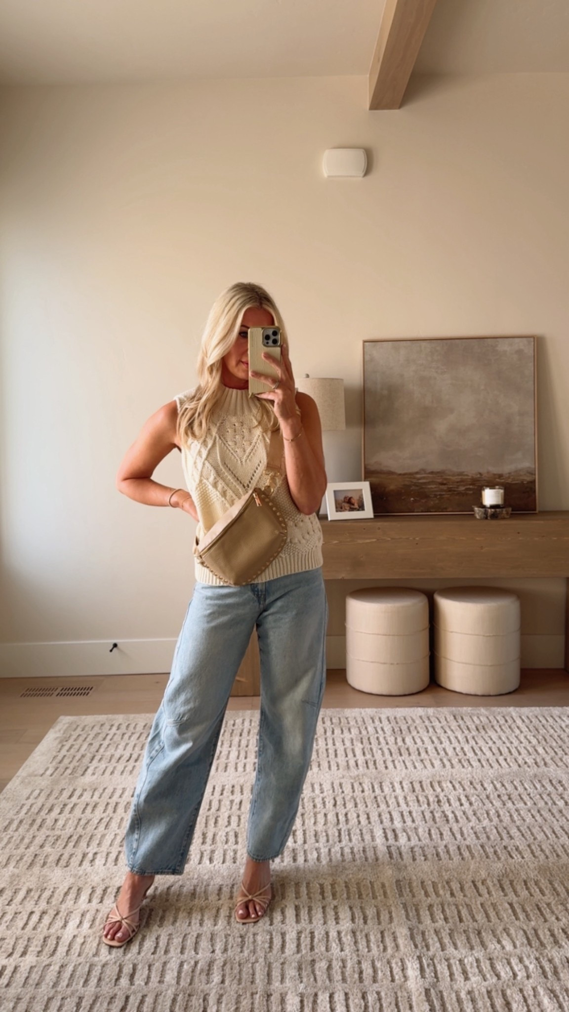 Crossbody bag 
Belt bag 
Spring outfit 

#LTKmomlife #LTKootd #LTKTravel