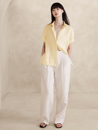 The Boxy Linen Shirt | Banana Republic (US)