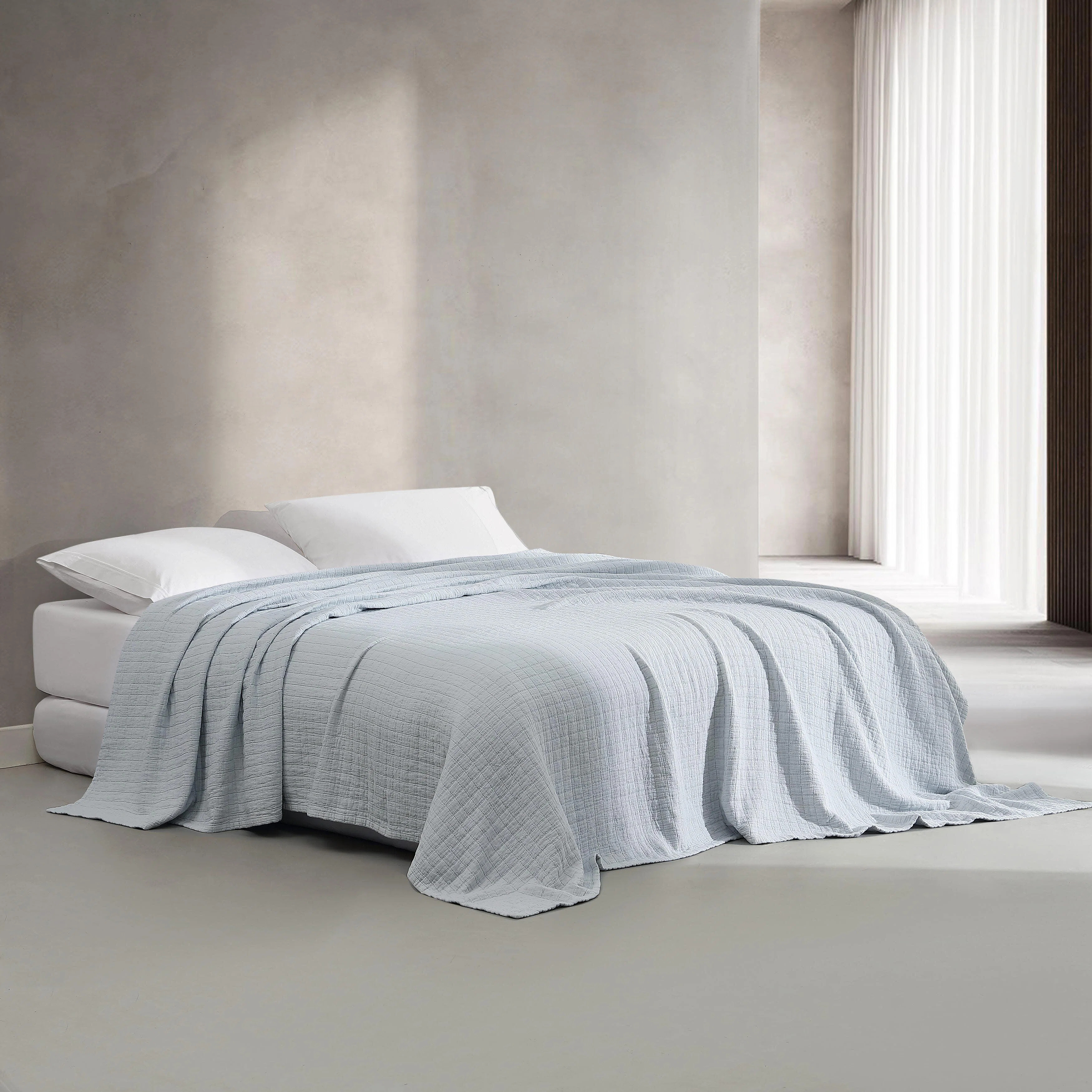 Calvin Klein Essential Solid Reversible Cotton Coverlet & Reviews | Wayfair | Wayfair North America