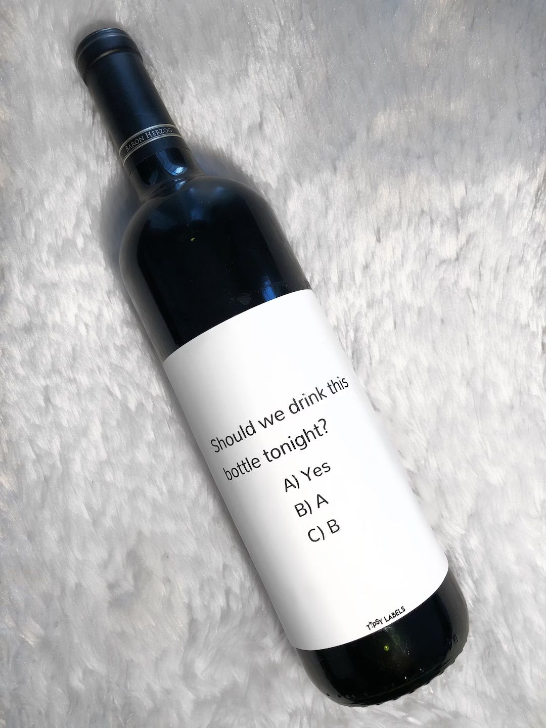 Funny Wine Label, Should we drink this bottle tonight?, Wine Wednesday decor, Wine label, Gift fo... | Etsy (US)