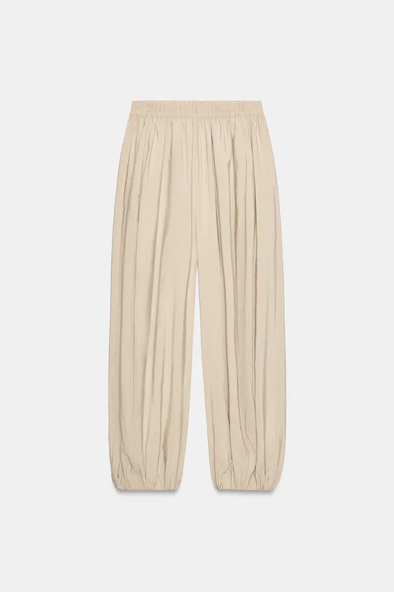 SAROUEL TROUSERS WITH ELASTIC WAIST | Zara UK