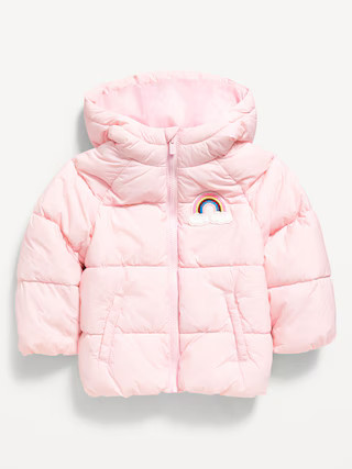 Water-Resistant Embroidered Puffer Jacket for Toddler Girls | Old Navy (US)