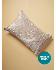 14x22 Velvet Beaded Medallion Pillow | HomeGoods