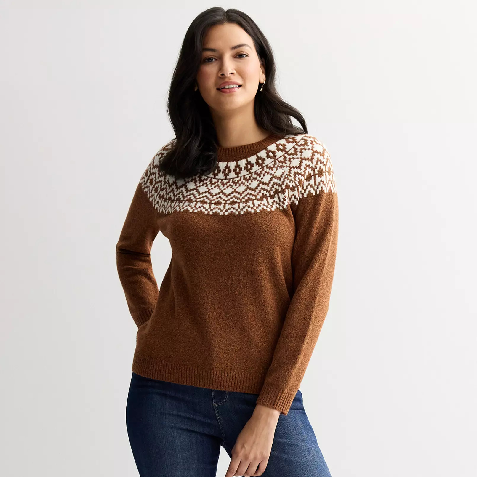 Women's Croft & Barrow® Fair Isle Sweater | Kohl's