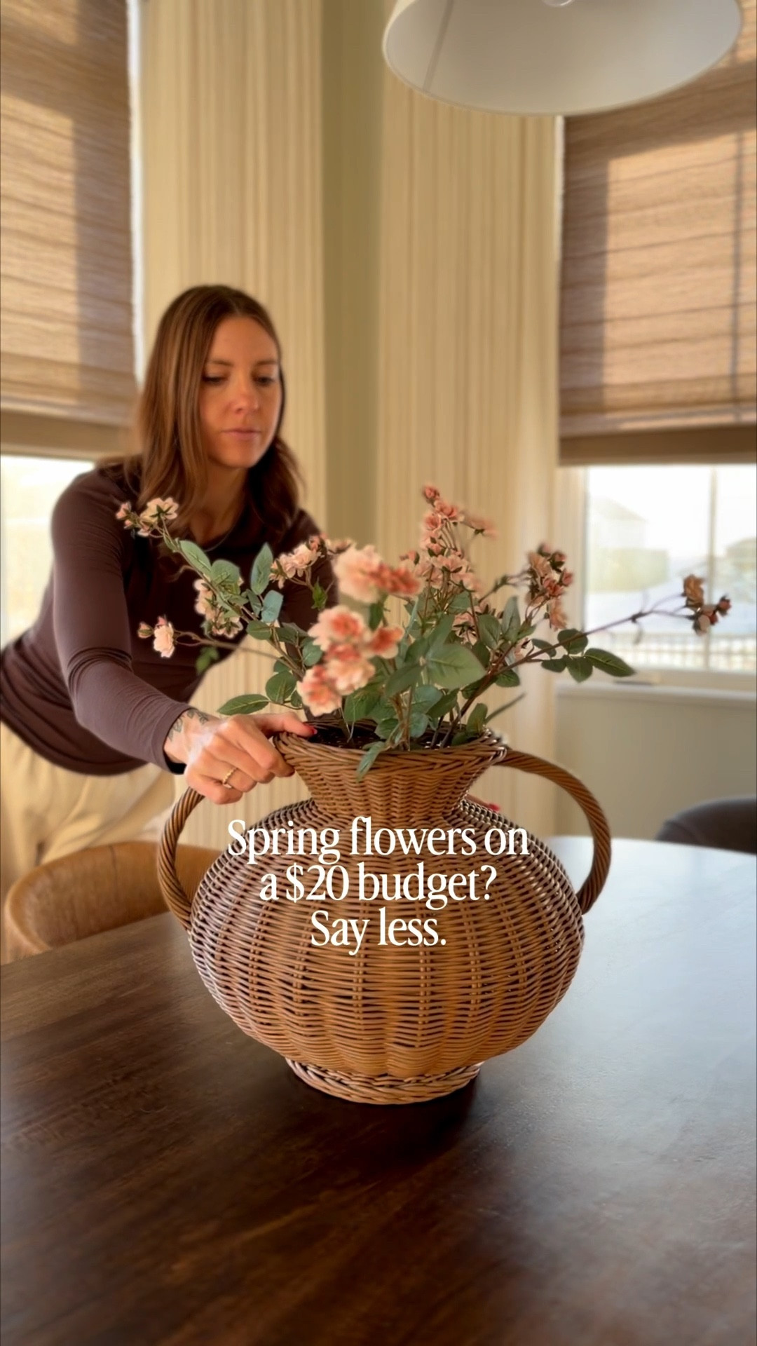 🌸 Proof you don’t need a big budget for spring vibes. The prettiest faux pink roses! I used 4 in this vase, only $20 for all 4! I also linked the best look-alike vase with the same shape!

#springdecor #budgetdecor #springflowers 

#LTKSeasonal #LTKHome #LTKSaleAlert