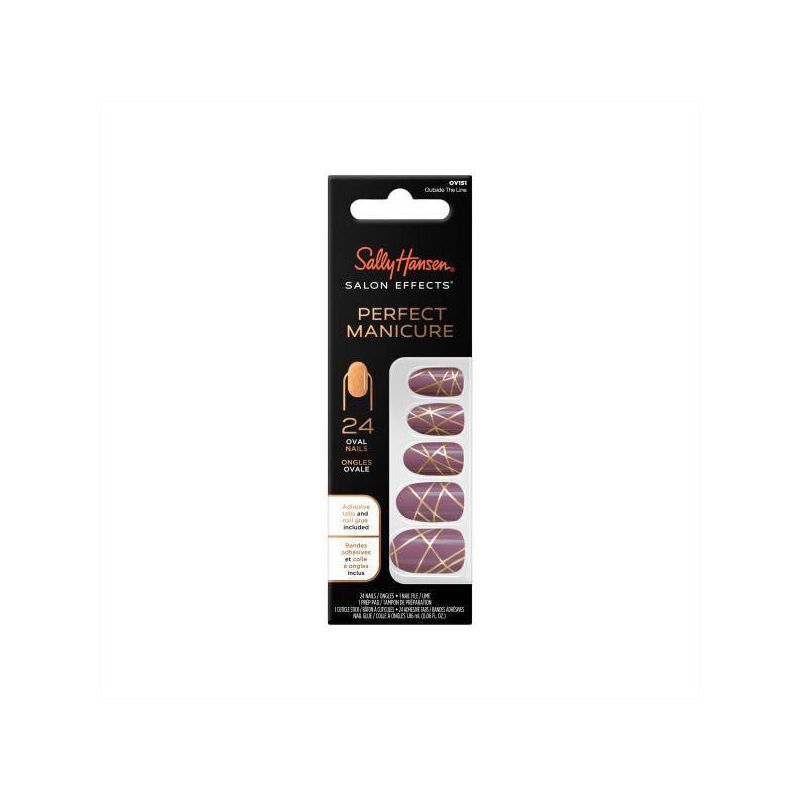 Sally Hansen Salon Effects Perfect Manicure Press-On Nails Kit - Oval - 24ct | Target