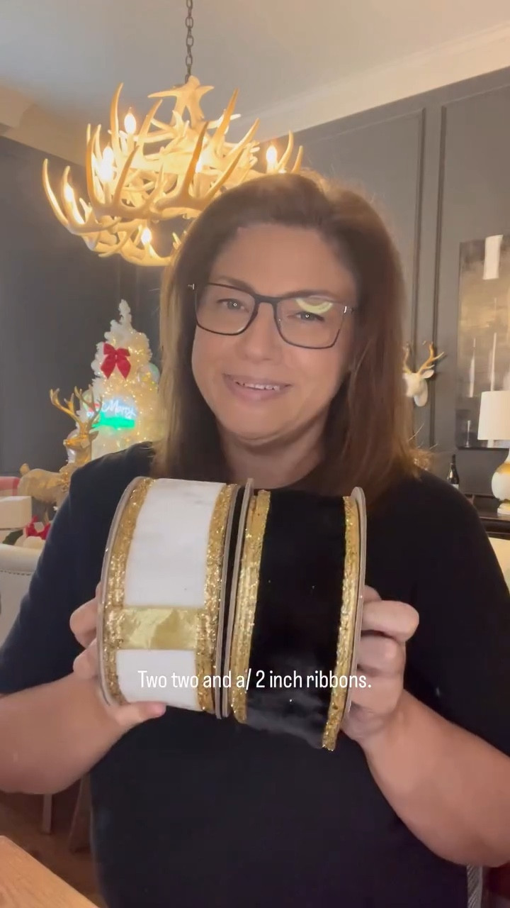 Comment “Decor” and say hello to the Glitter Dust Border Ribbons — elegant, versatile, and full of sparkle! ✨

Available in ivory and black, both feature gold glitter borders and a shimmering gold taffeta back. At 2.5 inches wide, they’re perfect for bow making with a 4” ribbon or stunning enough to stand on their own. 💫

Comment “Decor” for links to shop these gorgeous new ribbons!

#ChristmasRibbon #DesignerRibbon #HolidayDecor #Decorating #HolidayHangups #ChristmasTree #ChristmasBow #Ribbon #Christmas

#LTKHoliday #LTKSeasonal #LTKHome