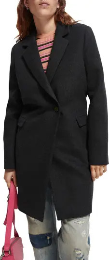 Scotch & Soda Classic Tailored Wool Blend Coat | Nordstrom | Nordstrom