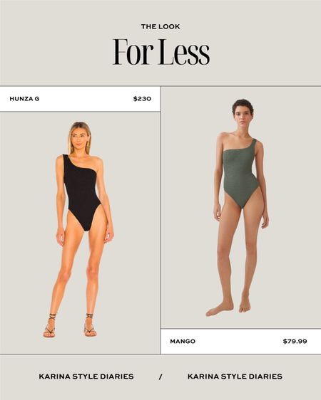 Love Hunza G swimwear but prefer to shop at a lower price point? This asymmetrical swimsuit is the ideal dupe!

#LTKSwim