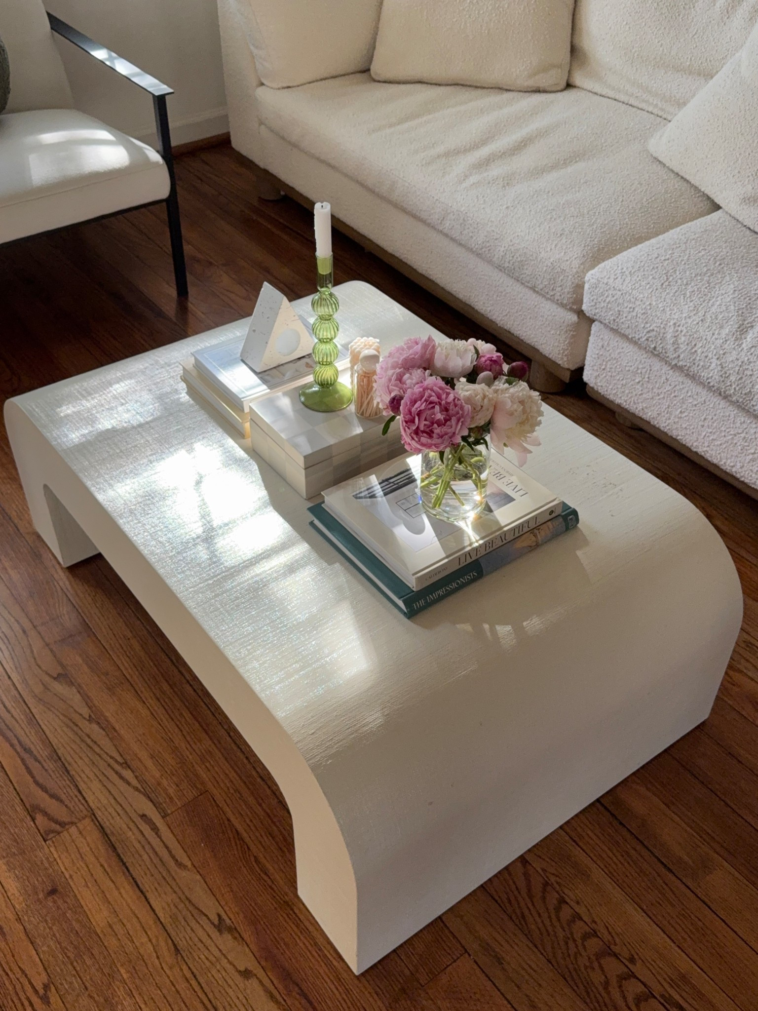 My coffee table! Love the horseshoe table shape 

#LTKHome