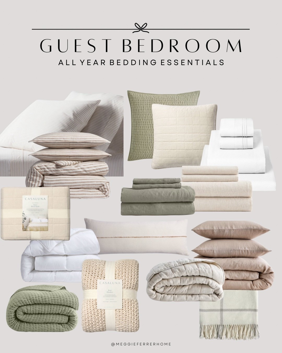 These are my favorite all-year bedding finds — soft neutrals, relaxed textures, and those classic Casaluna pieces I keep coming back to. Think breathable sheets, quilted layers, oversized throws, and the comfiest duvets that instantly make any bed look inviting.  ✨

#BedroomInspo #AllYearBedding #Casaluna #TimelessHome #NeutralBedroom


#LTKFindsUnder100 #LTKHome #LTKStyleTip