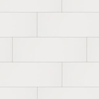 Restore Bright White 8 in. x 24 in. Ceramic Wall Tile (13.3 sq. ft. / Case) | The Home Depot
