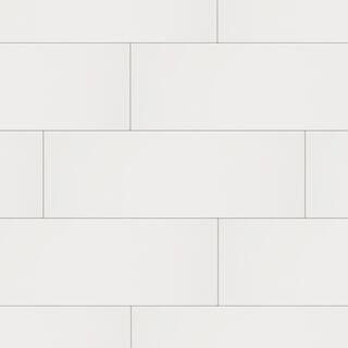 Daltile Restore Bright White 8 in. x 24 in. Ceramic Wall Tile (13.3 sq. ft. / Case) RE15824HD1P2 ... | The Home Depot