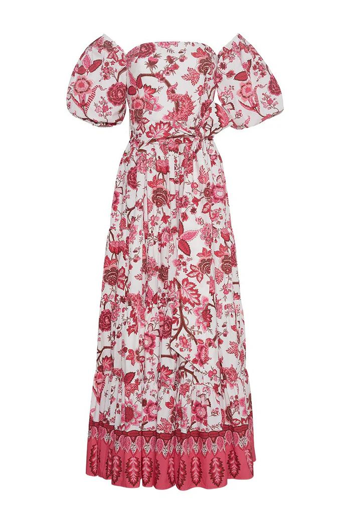 Wethersfield Dress in Jacobean Rouge | Over The Moon