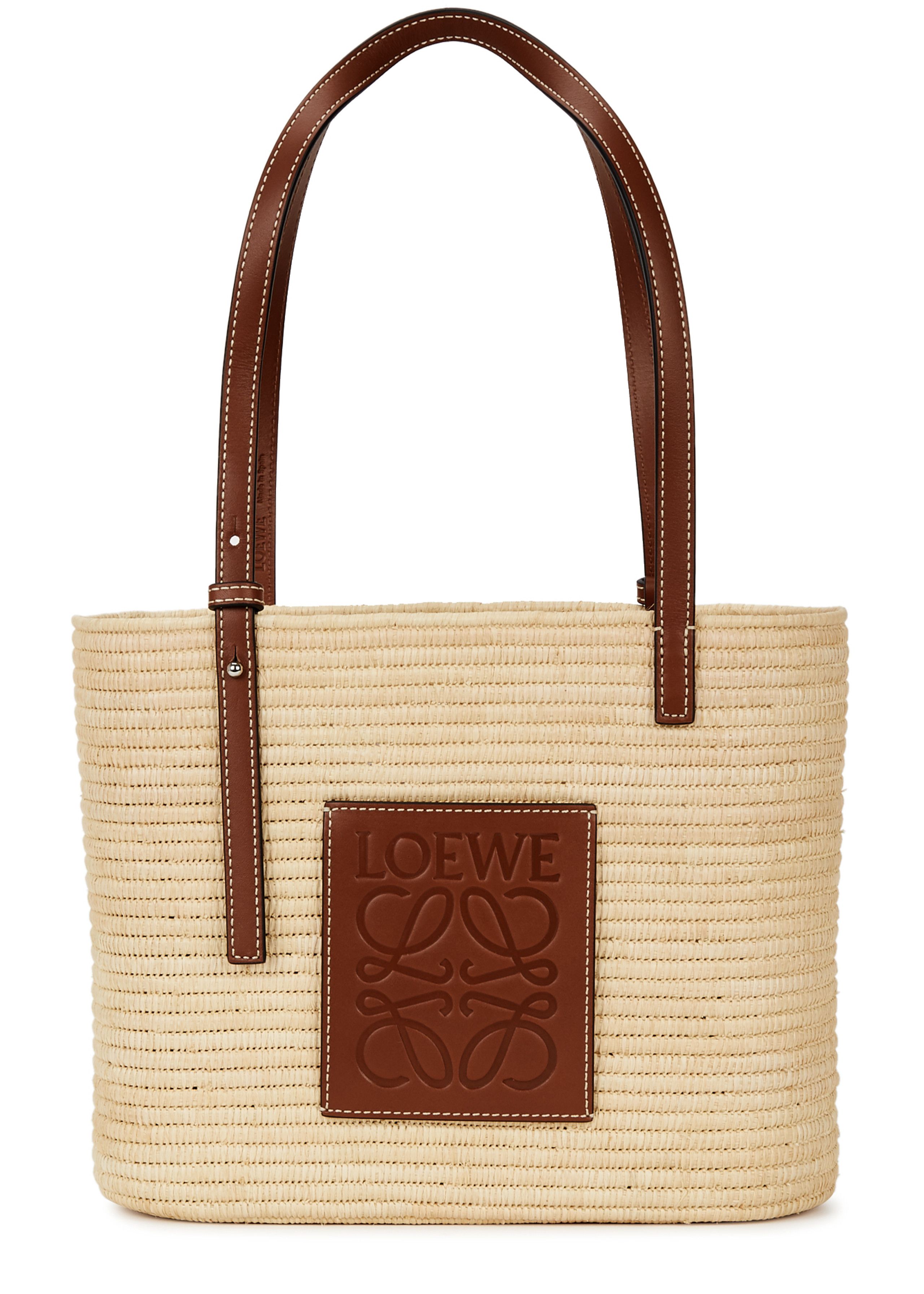 Small woven raffia basket bag | Harvey Nichols