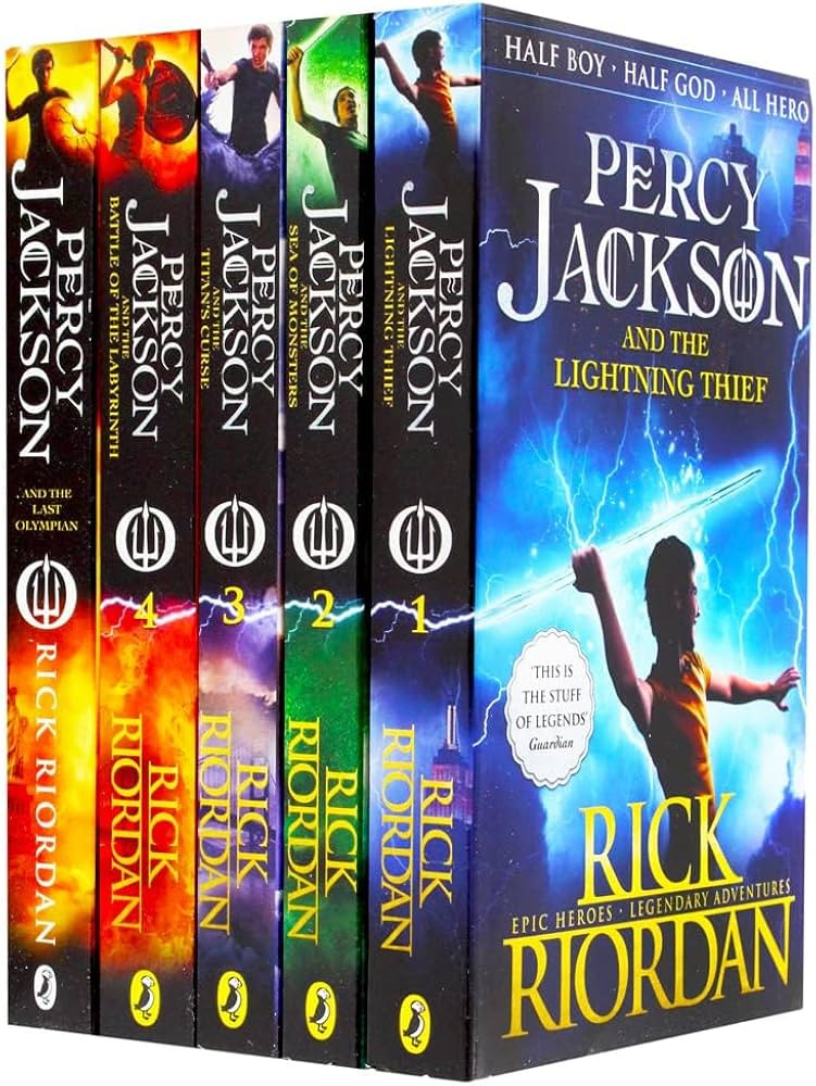 Percy Jackson Rick Riordan 5 Books Collection Pack Set(Percy Jackson and the Lightning Thief,Perc... | Amazon (US)