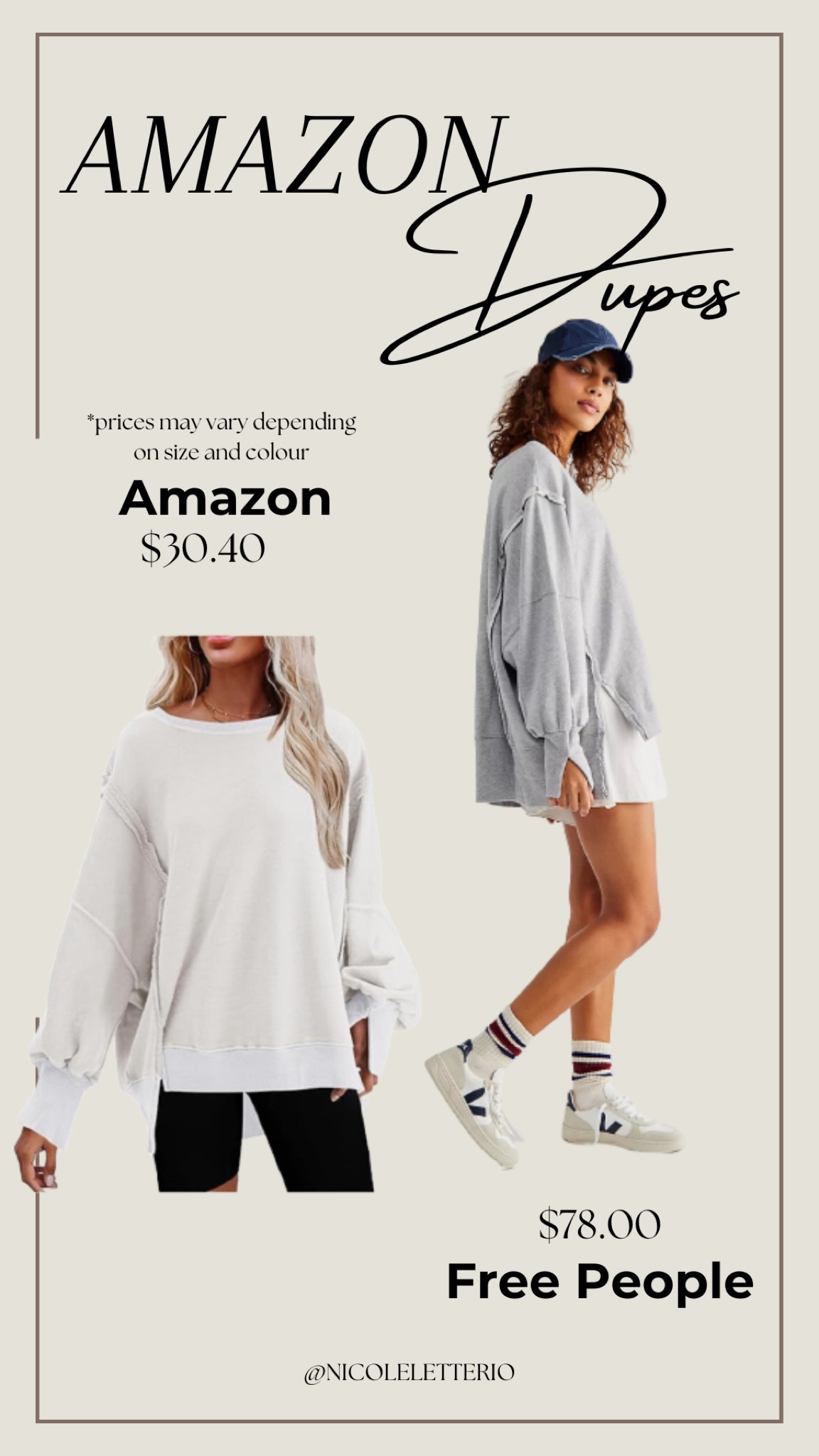 Amazon dupe. Free People We The Free Camden Sweatshirtt

#LTKSeasonal #LTKstyletip #LTKsalealert