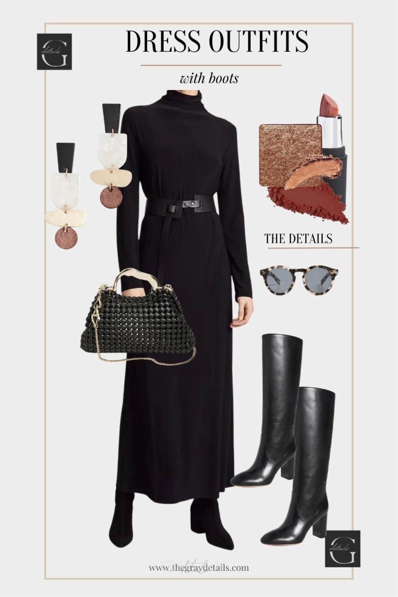 Fall dresses are a huge trend for fall outfits and love this long black maxi knit dress with tall black boots! All 25% off for the Shopbop style event!

#LTKsalealert #LTKitbag #LTKover40