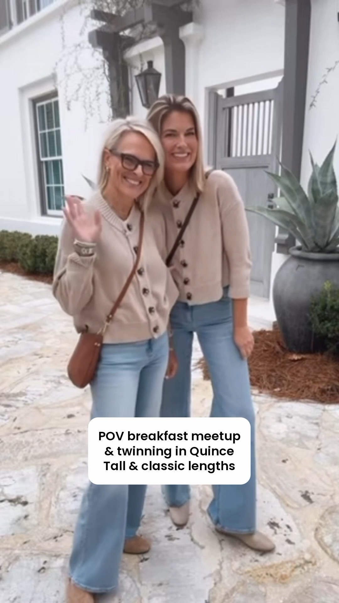 We both have a love for Quince..can you tell?

I’m in regular length and they offer tall girl options!! 

Denim fit is TTS I am 5’6” tall and in 30” inseam 
Rachel (Pintersttingplans) is in 34” inseam and is 5’9” tall 

Cardigan, I have in three or four colors now it is so great. I sized up one size to a medium. She is wearing an XS

Even our handbags and our earrings are Quince! 

Incredible quality at incredible prices

#LTKTall #LTKFamily #LTKOver40