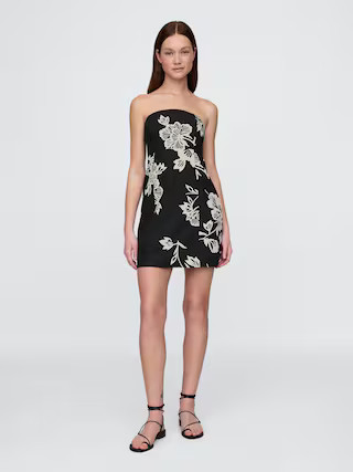 Linen-Blend Mini Dress | Gap (US)