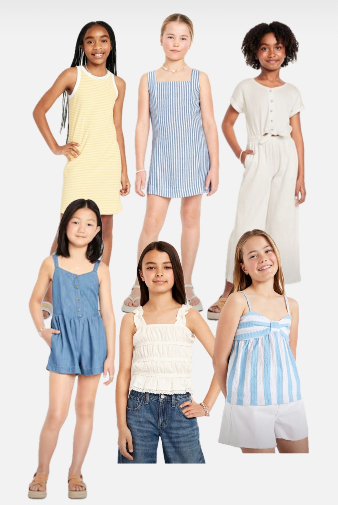Outfits for tweens and teens to wear for summer family photos - hopefully you can convince them to wear a romper, fun sleeveless tank top or even a dress 😬

#LTKKids #LTKStyleTip #LTKFamily