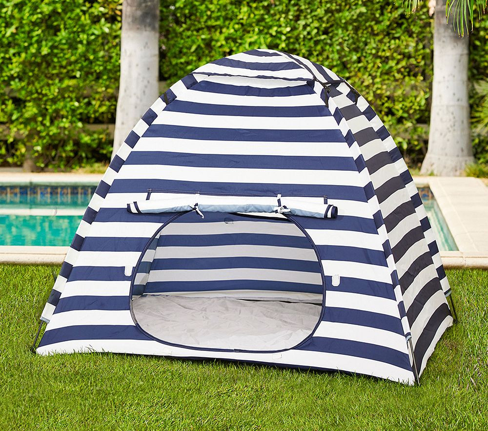 Navy Rugby Stripe Sun Tent | Pottery Barn Kids
