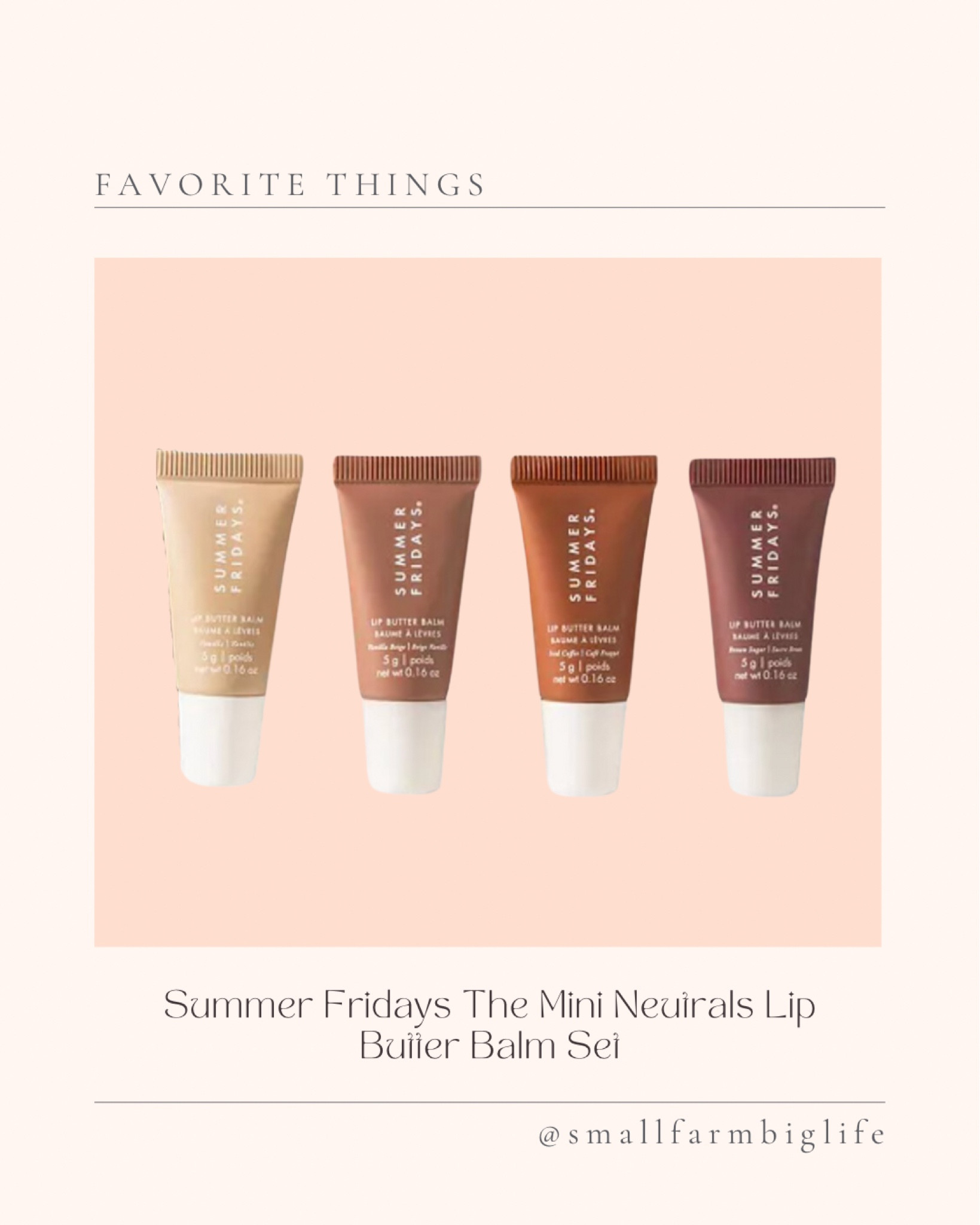 Summer Fridays limited edition the mini neutrals lip butter balm set. Birthday gift. Lip balm. Beauty ideas  

#LTKFindsUnder50 #LTKBeauty #LTKOver40