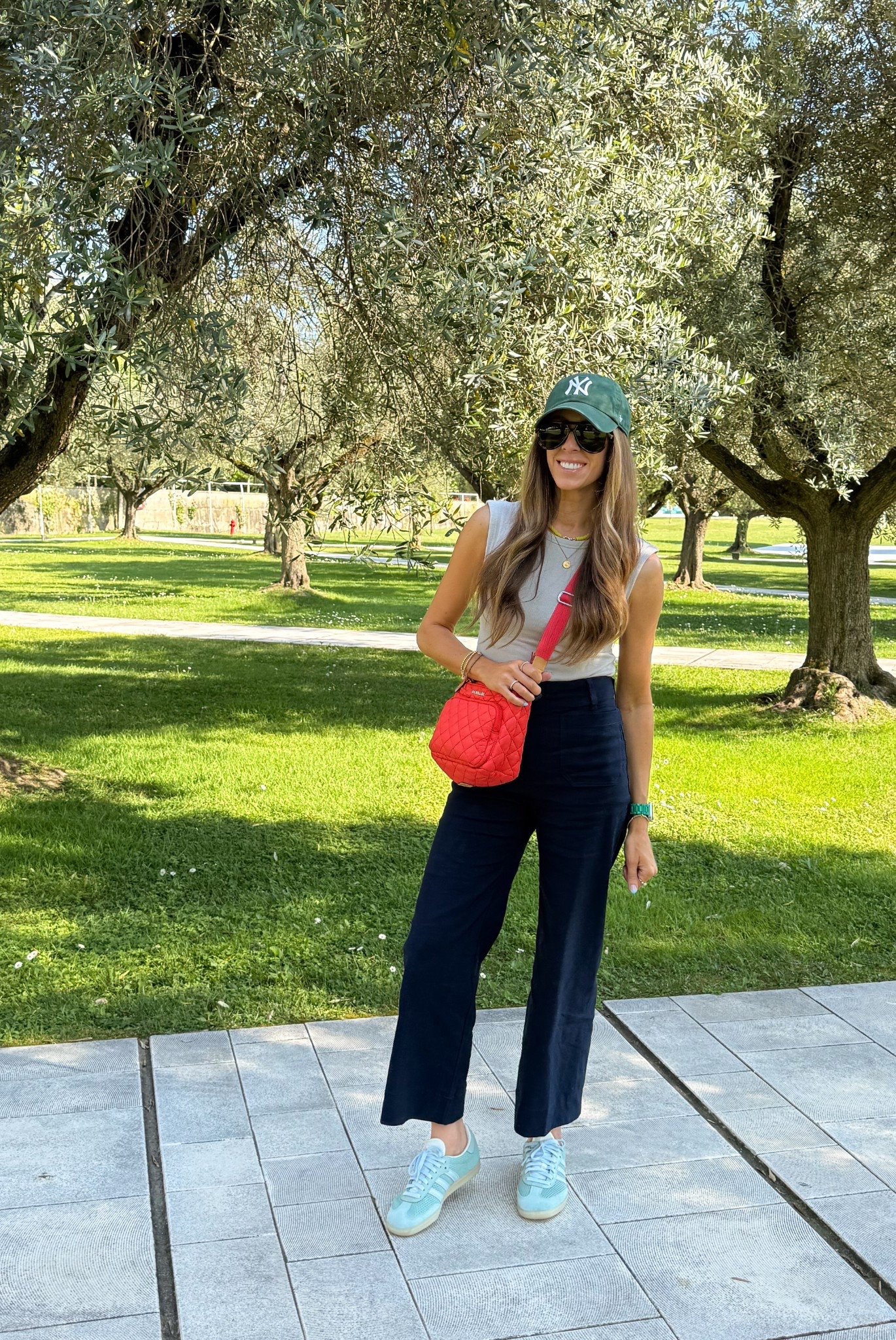 Today’s outfit! My top is years old, but I linked similar. Wearing my favorite pants, come in a ton of colors!