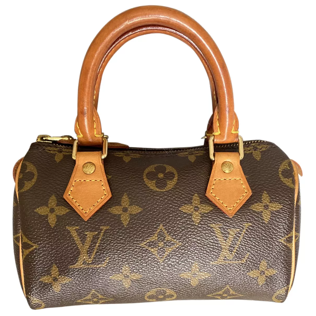 Louis Vuitton - Authenticated Nano Speedy / Mini HL Handbag - Leather Khaki for Women, Never Worn, with Tag
