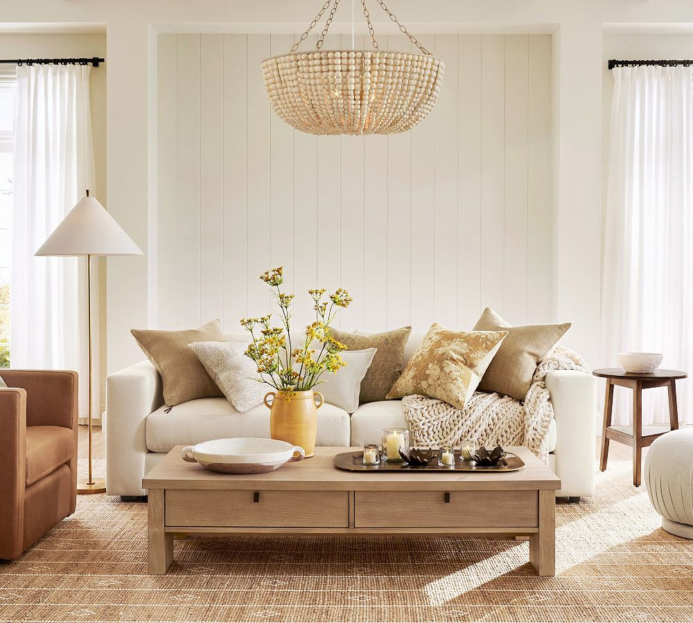Bristol Wood Bead Chandelier (30") | Pottery Barn (US)