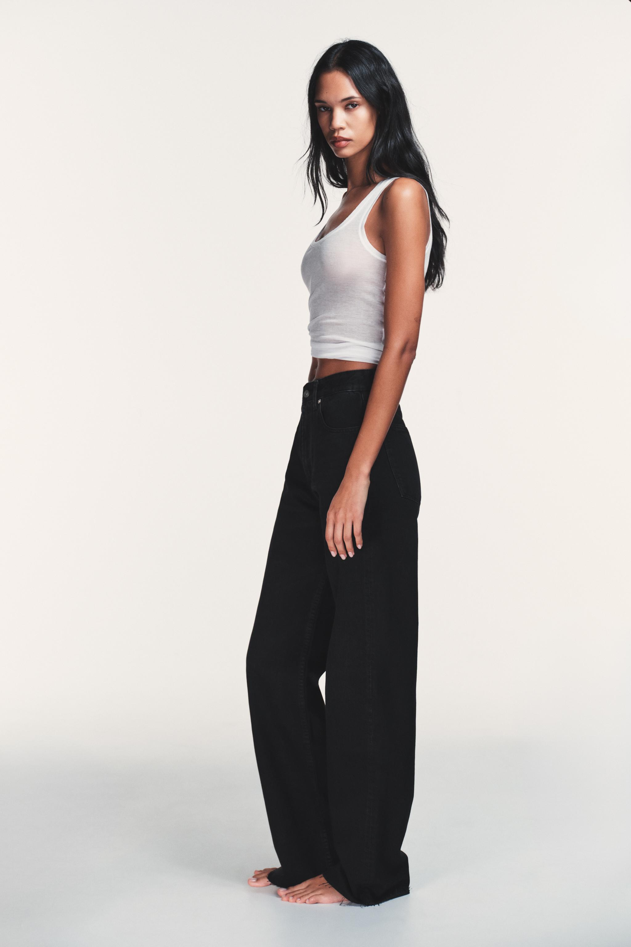 TRF HIGH RISE WIDE LEG JEANS | Zara US