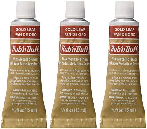 Rub 'n Buff The Original Wax Metallic Finish Gold Leaf [Pack of 3 ] | Amazon (US)