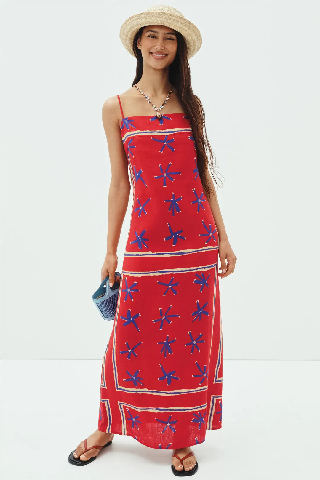 Laura Linen Maxi Dress | Rent the Runway