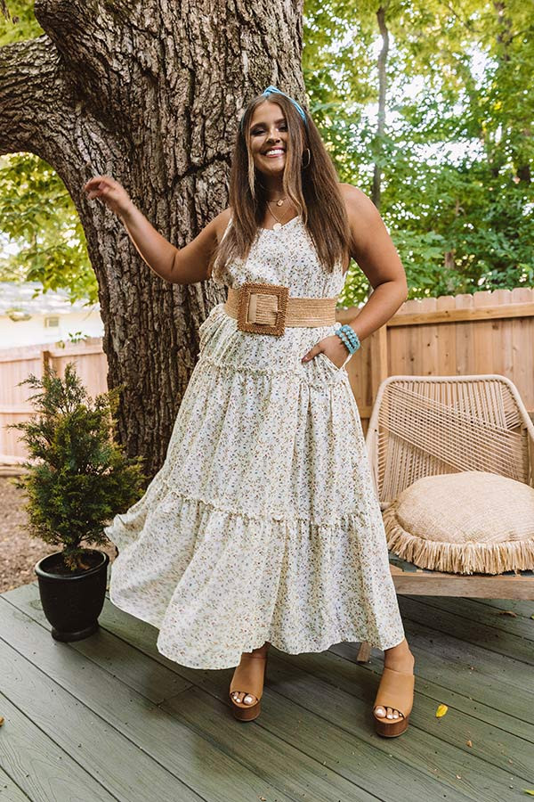 Mark My Words Floral Maxi Curves | Impressions Online Boutique