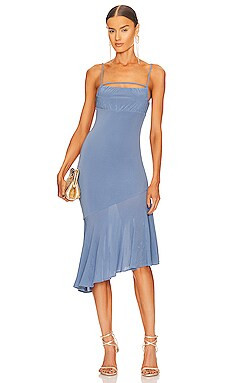 Camila Coelho Everett Midi Dress in Periwinkle Blue from Revolve.com | Revolve Clothing (Global)