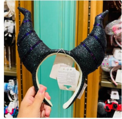 2024 New Halloween Disney Parks Maleficent Mickey Minnie Mouse Ears Headband | eBay US