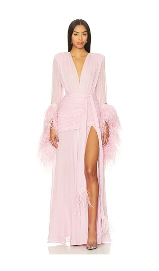 Bronx and Banco Geisha Maxi Dress in Pink. - size S | Revolve Clothing (Global)