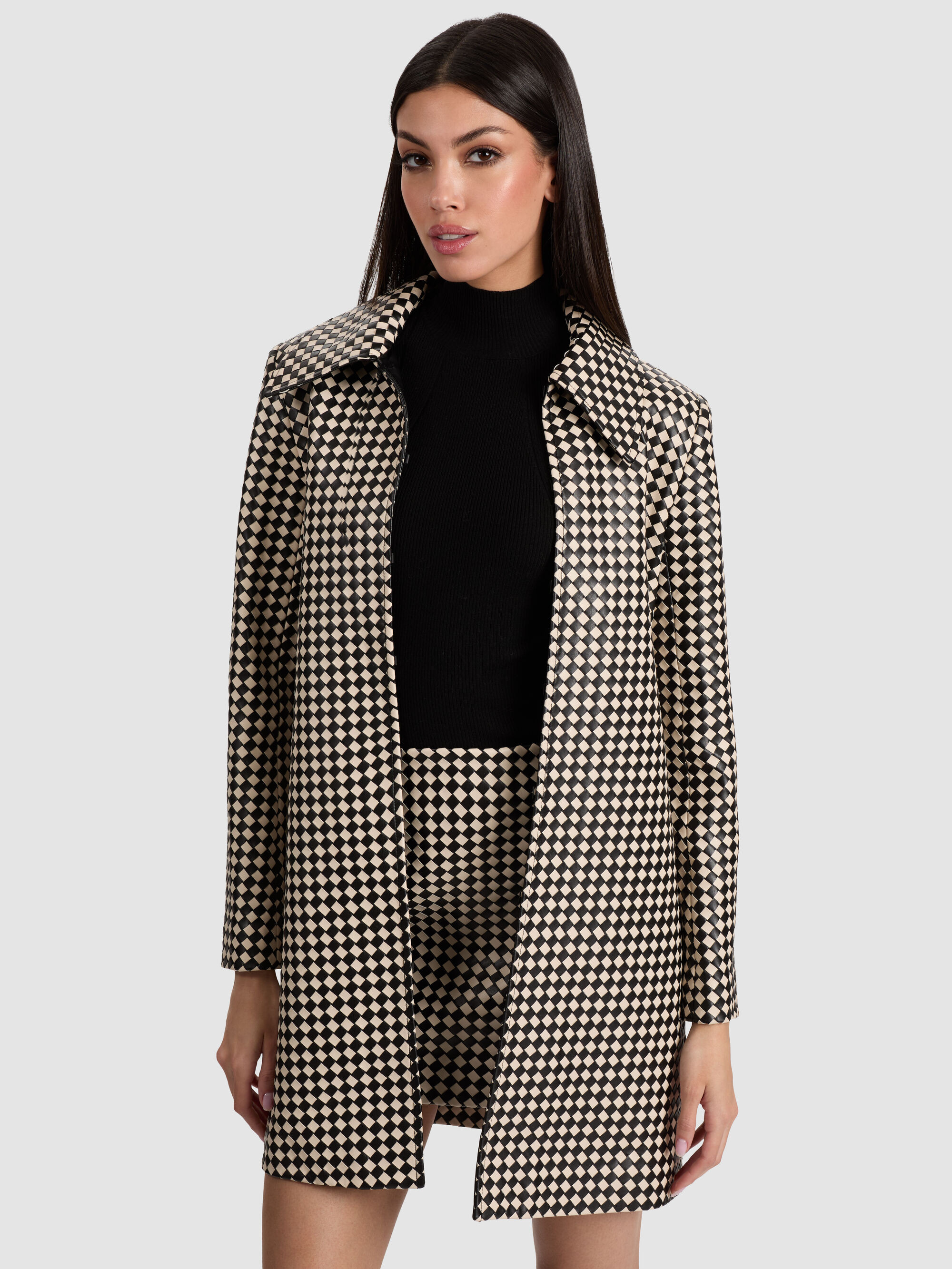 LOGAN VEGAN COAT | Alice + Olivia