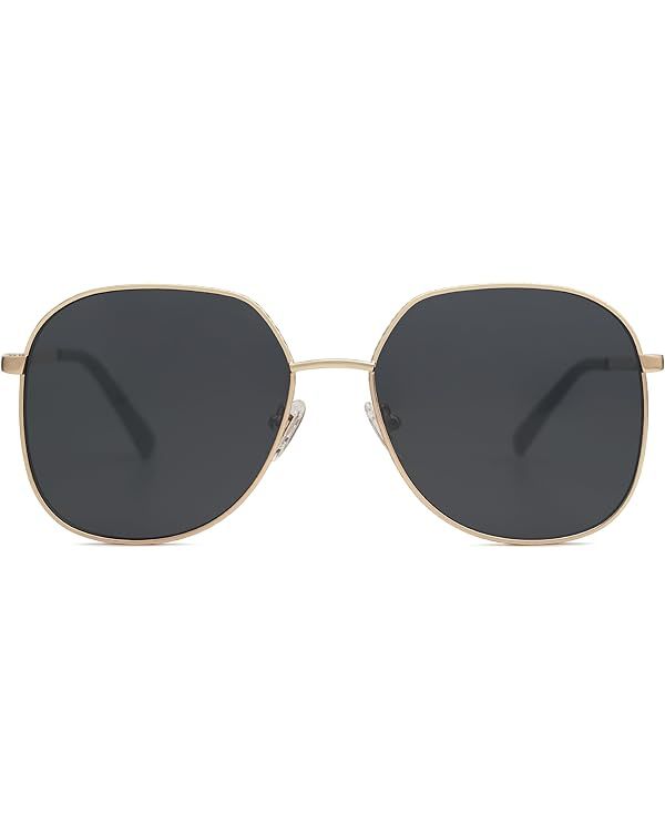 SOJOS Trendy Oversized Hexagonal Sunglasses for Women Men Stylish UV400 Sunnies with Spring Hinge... | Amazon (US)