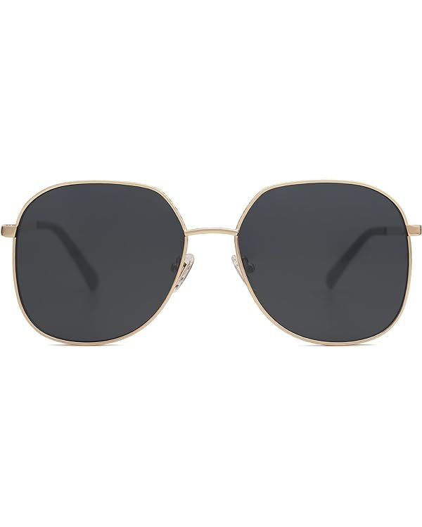 SOJOS Trendy Oversized Hexagonal Sunglasses for Women Men Stylish UV400 Sunnies with Spring Hinge... | Amazon (US)