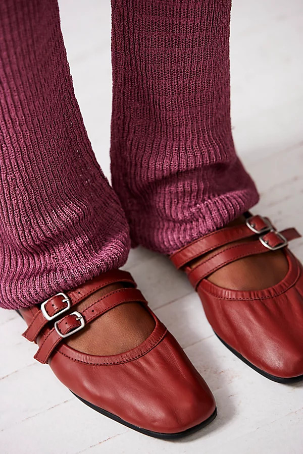 Gemini Ballet Flats at Free People in Rust Leather, Size: US 9.5 | Free People (UK)