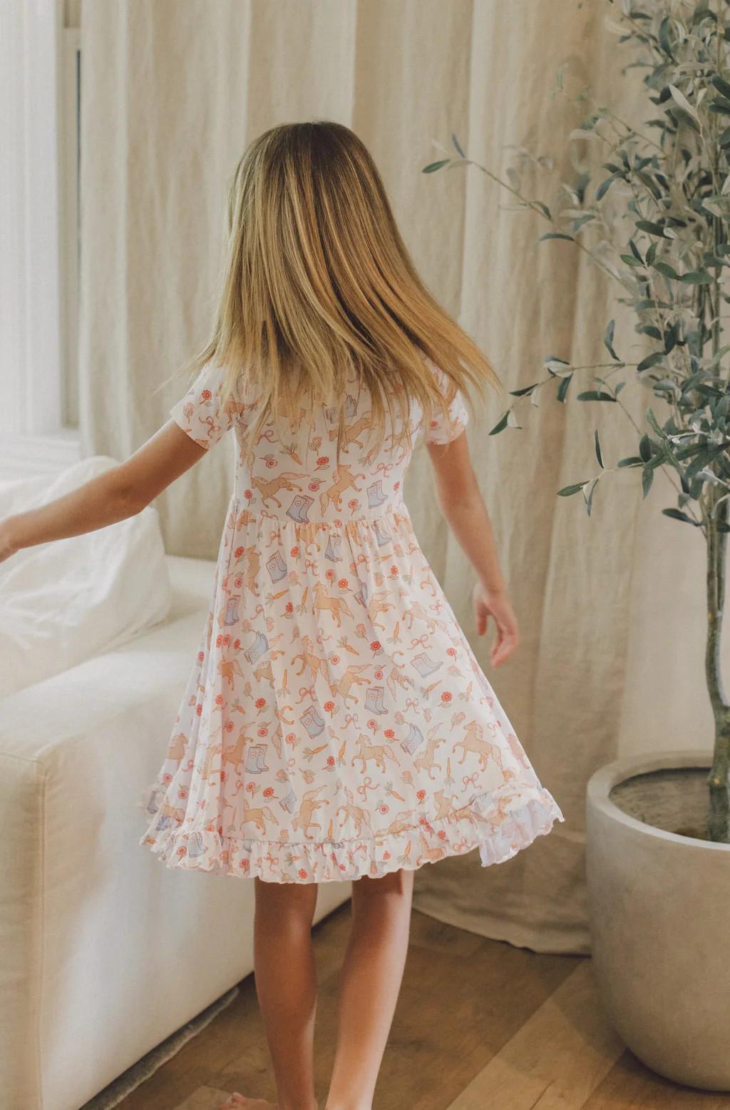 KINSLEY'S BLOOM & BOOTS DREAM RUFFLE DRESS | Dream Big Little